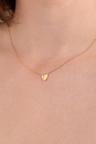 One Stripe Heart Pendant