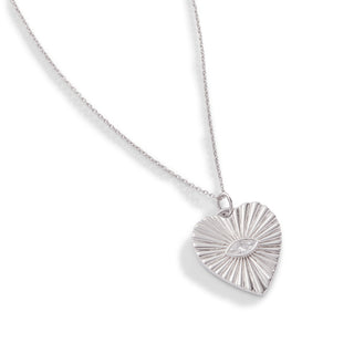 Fluted Heart Necklace with Marquise – Our Bestseller