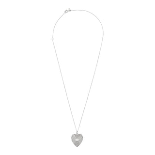 Fluted Heart Necklace with Marquise – Our Bestseller